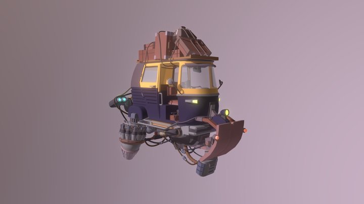 XYZ/ Draft Punk/ Flying rickshaw 3D Model