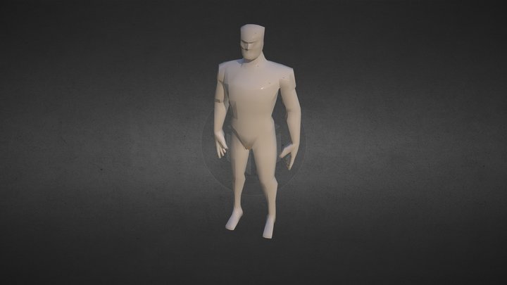 40-john-lowpoly-rigged (2) 3D Model