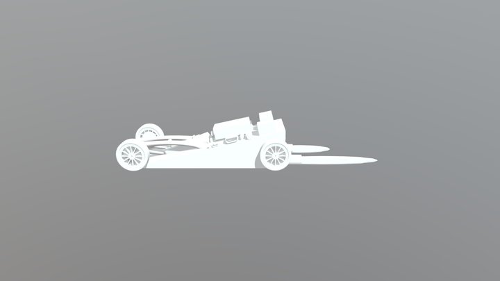 Motorized Drag Racer Toy Car (actually Works) 3D Model