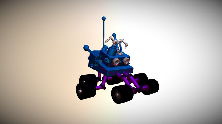 Monster- Mech 6WD 3D Model