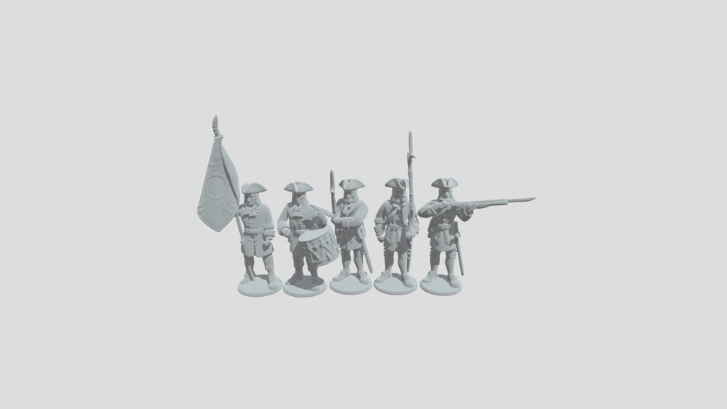 Flag Bearer and Five Musketeers
