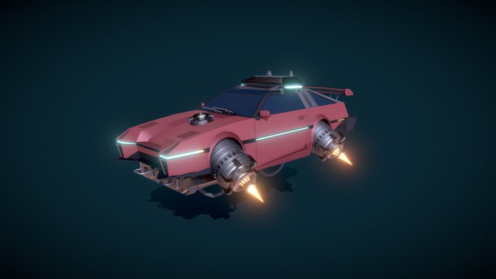 DraftPunk Coursework - Cyberpunk Car 3D Model