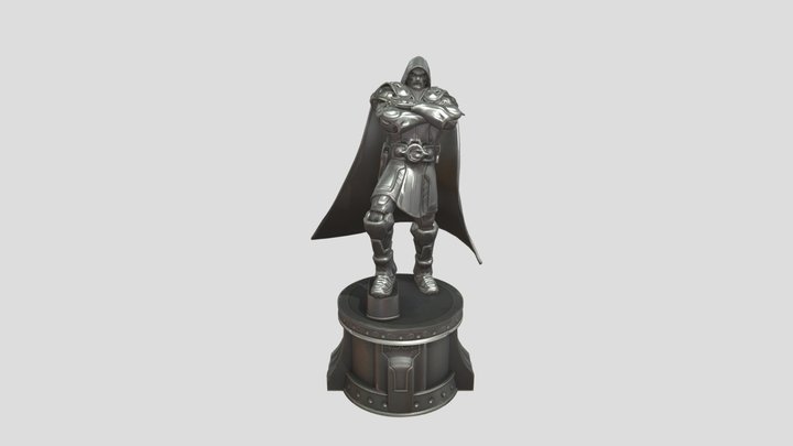 Doctor Doom Statue | Old Fortnite Asset 3D Model