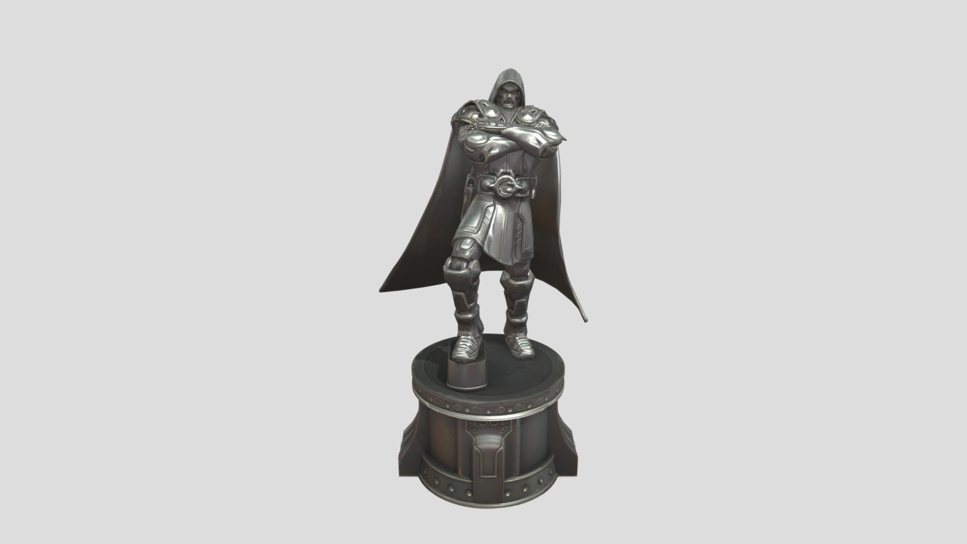 Doctor Doom Statue Old Fortnite Asset Download Free 3D model by El