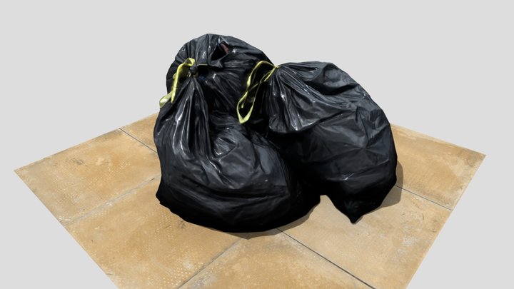 Rubbish Bags - Retopology and PBR workflow. 3D Model