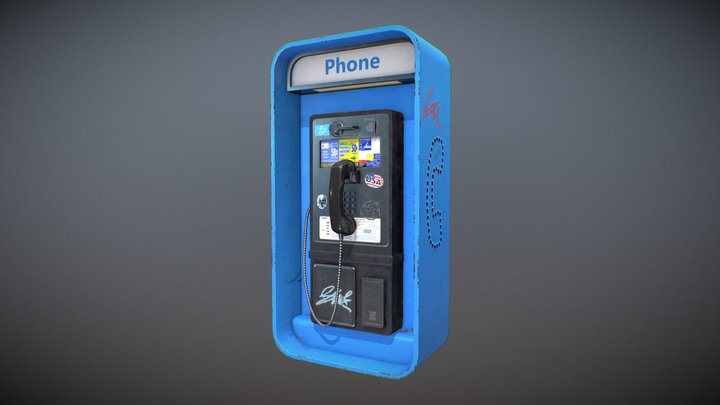 Public Telephone 3D Model