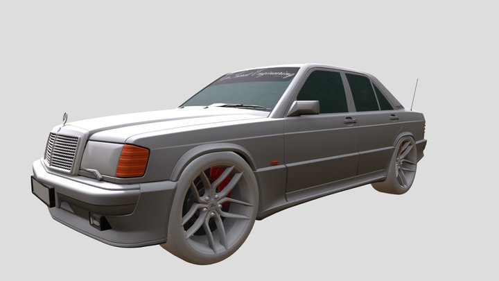 Mercedes- Benz 190E 3D Model