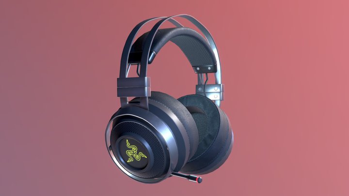 Headphones Razer Nari Ultimate 3D Model