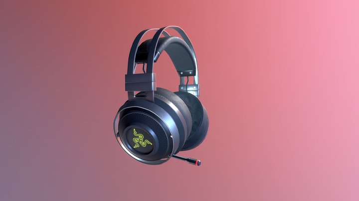 Headphones Razer Nari Ultimate 3D Model