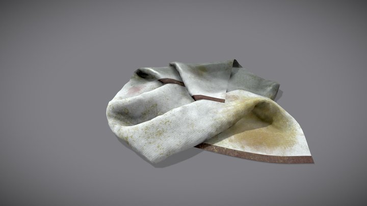 Filthy bar towel 3D Model