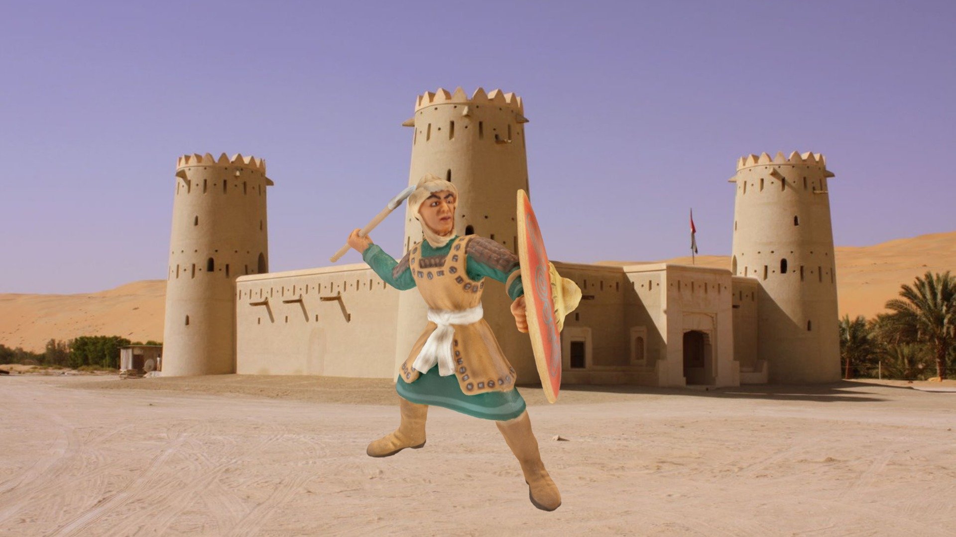 Lanciere, arabo, Arabic Foot soldier with spear