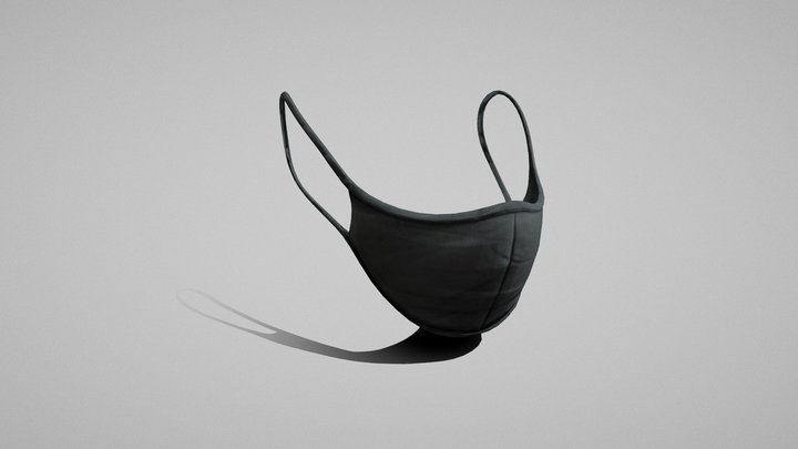 Face Mask - Black 3D Model
