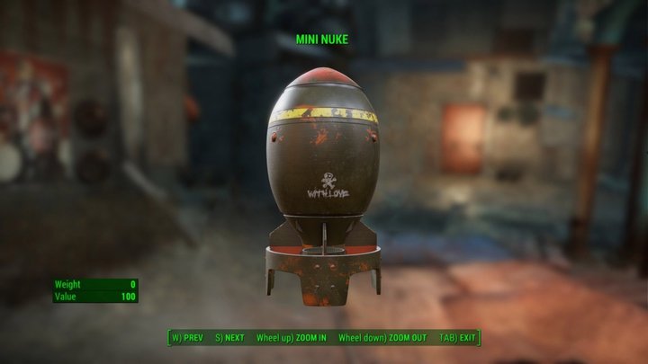 Fallout Mini Nuke (With Love!) 1.0 3D Model