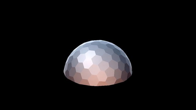 Goldberg polyhedron I {3,3}, 12/27 truncation 3D Model
