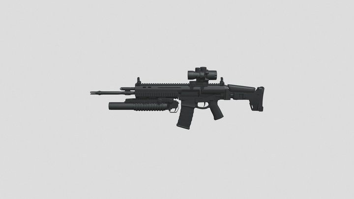 Rifle Scar 3D Model