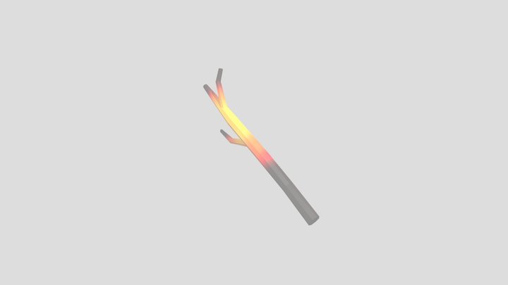 Gorilla Tag Foest Guide Stick 3D Model