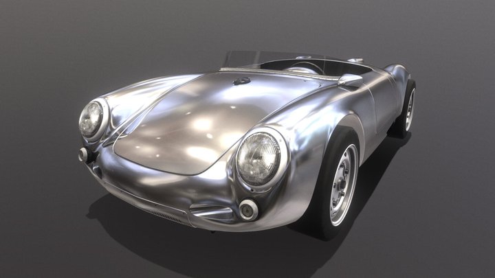 Porsche 550 Spyder 1955 3D Model