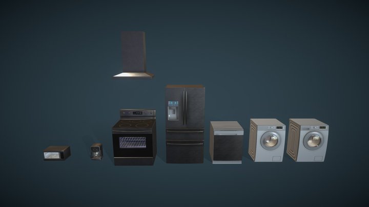 Modern Appliances 3D Model