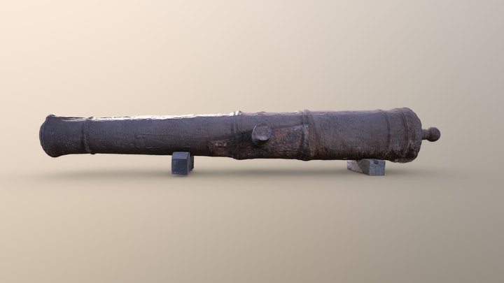 Cañón tipo Hércules, Campeche, México. 3D Model