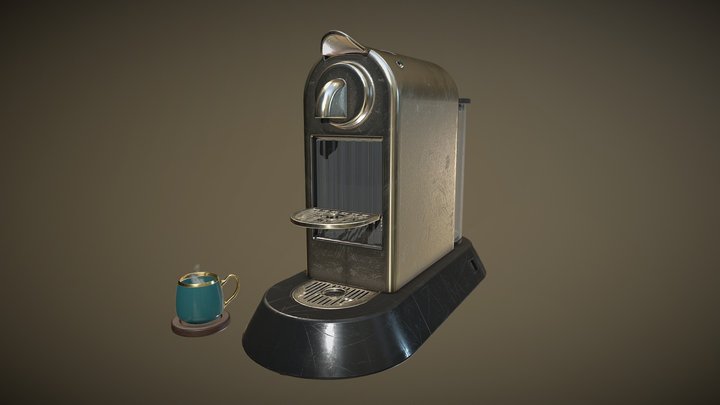 Espresso Maker Final 3D Model