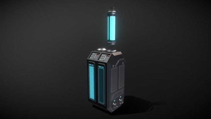 Sci-fi portable generator 3D Model