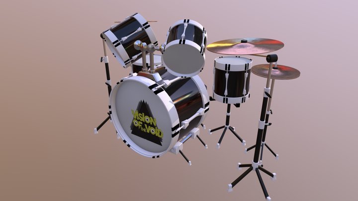 Vision Of The Void Drum Kit 3D Model