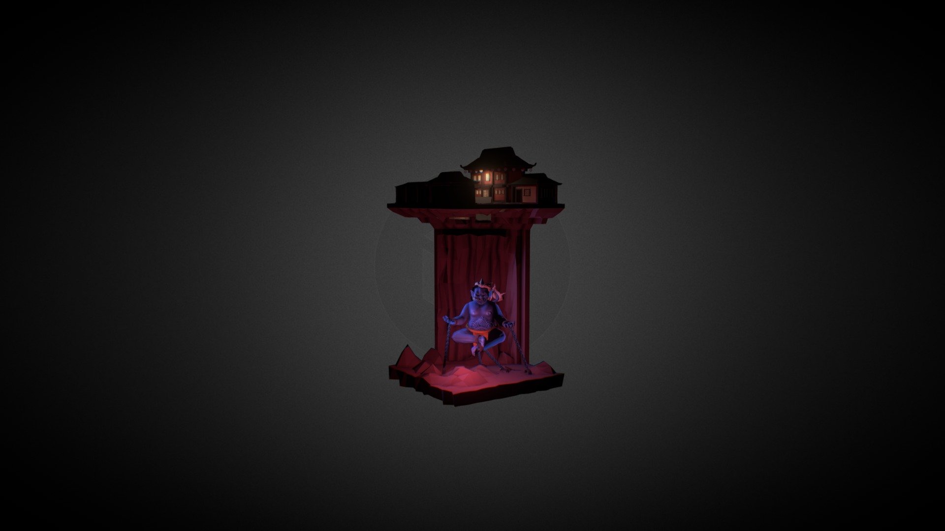 Evil Nara Period City Cubeworld