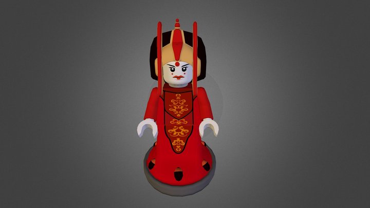 Lego Queen Amidala 3D Model