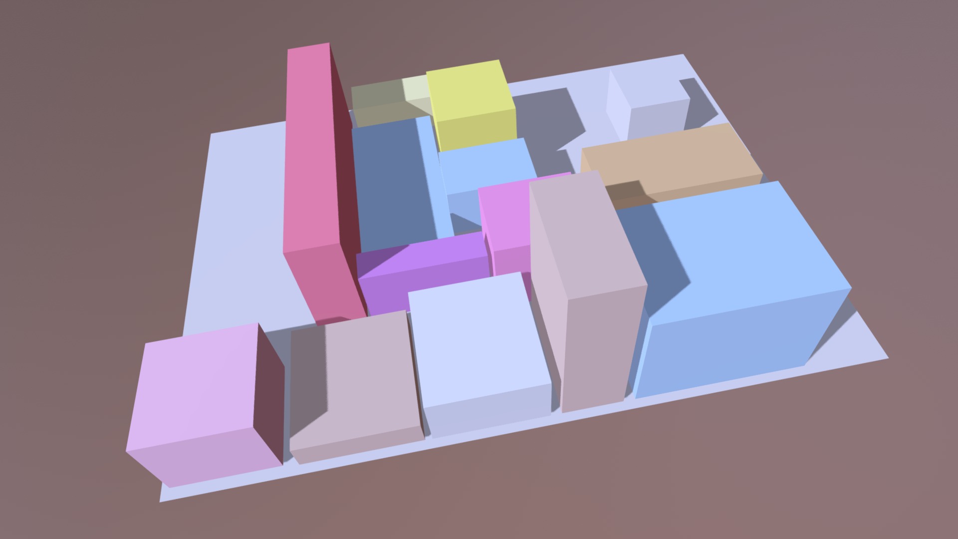 3D model Complejo Conceptual - This is a 3D model of the Complejo Conceptual. The 3D model is about a group of colorful cubes.