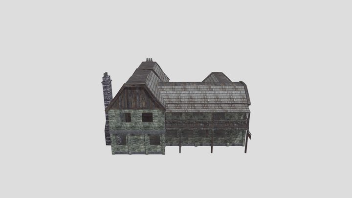 Medieval Tavern Interior 3D Model