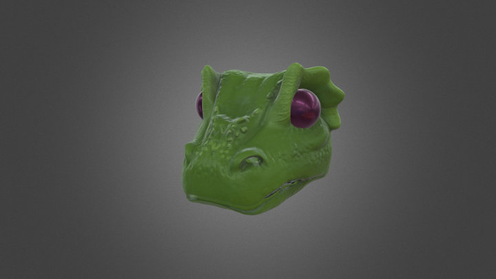 Reptile Head 3D Model