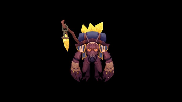 Gryllen the Spelunker 3D Model