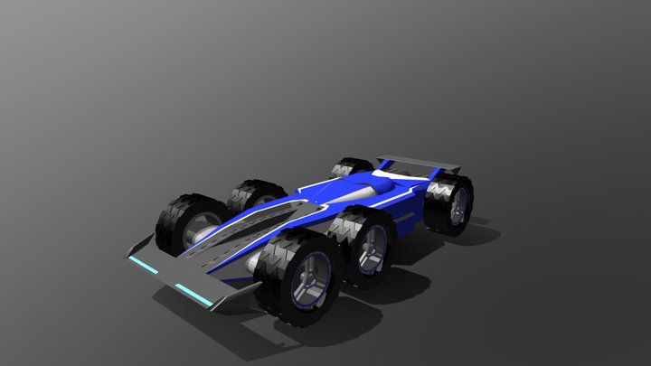 Grip concept car Tsunami 3D Model