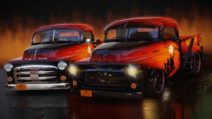 🎃Halloween PickupTrucks🎃 3D Model