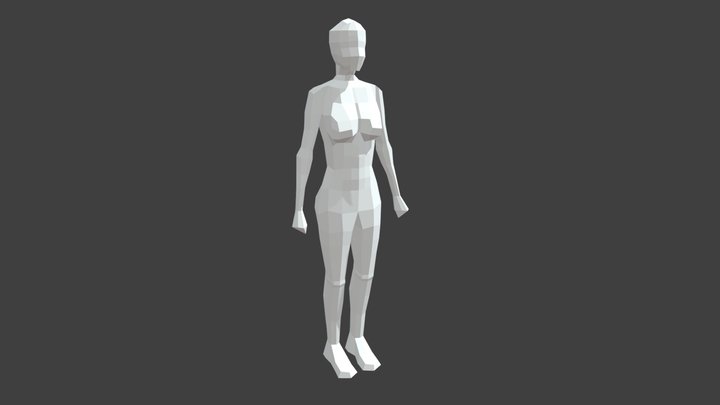 Women Low-poly 3D Model