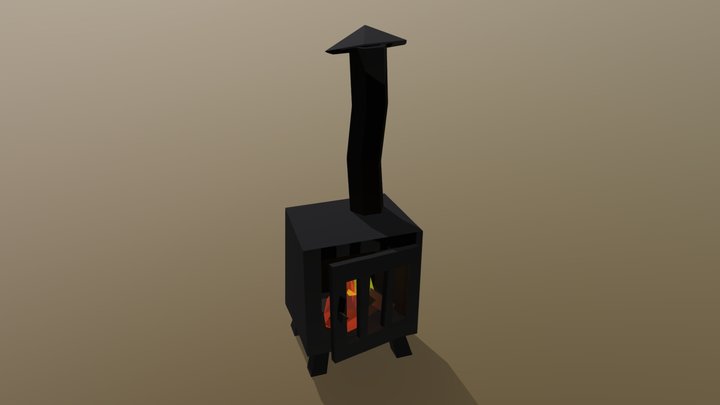 Wood stove 3D Model