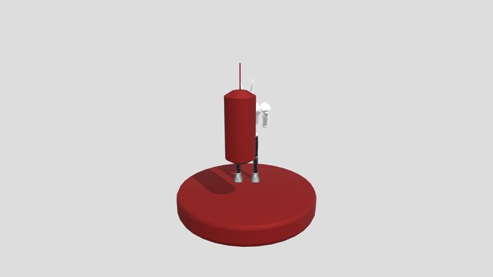 Runner Boxing Robot (Posed) 3D Model