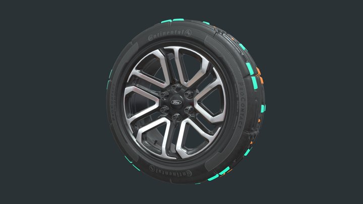 Ford Wheel 3D Model