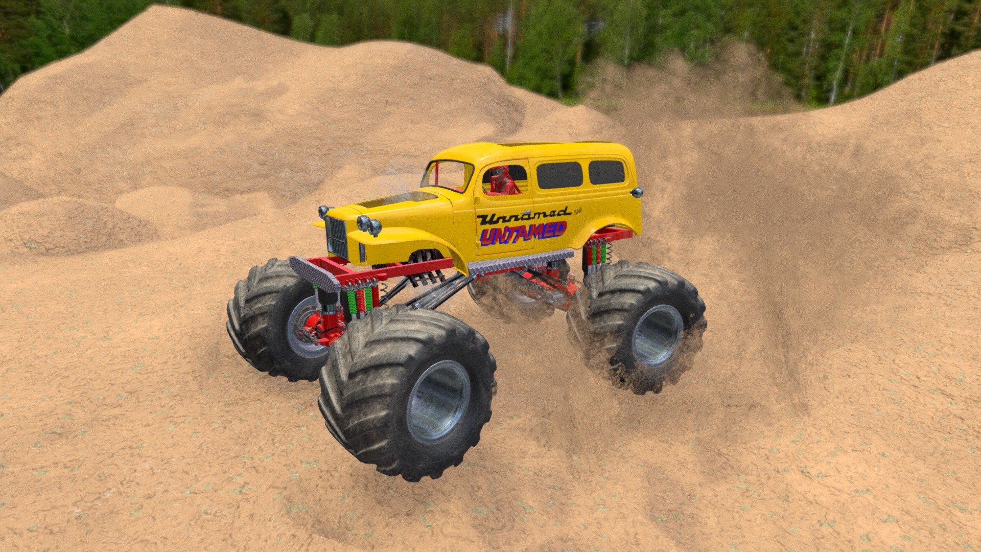 Stunt Race FX 4WD Truck render