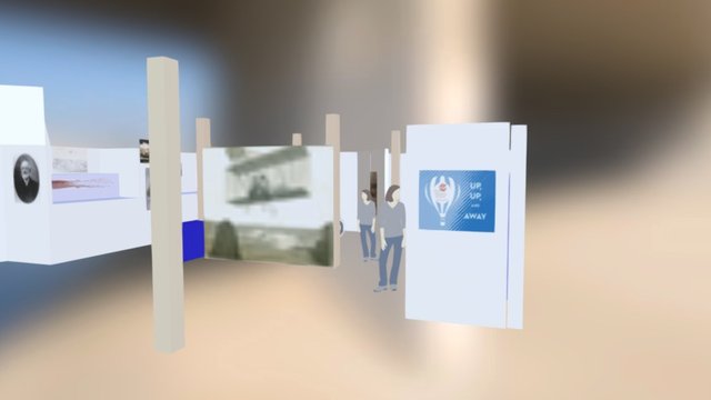 Museum exhibition mock-up 2016 3D Model