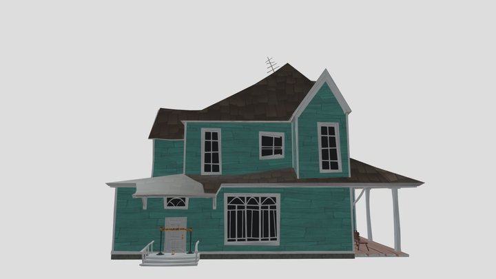 Hello Neighbor 2 custom Crime scene House 3D Model
