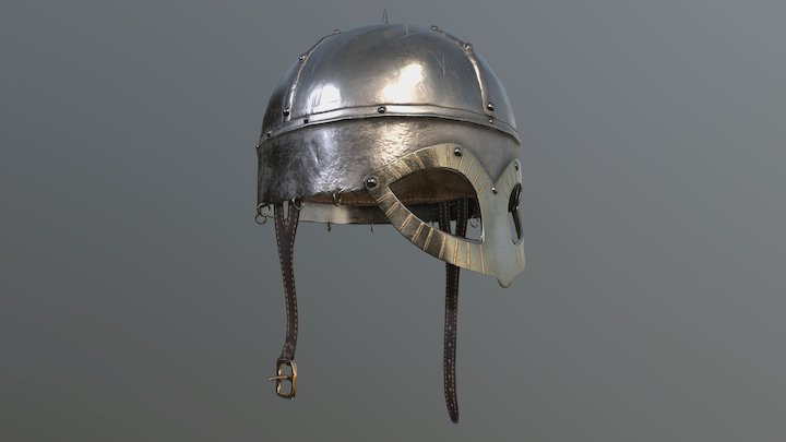 Vikings Helmet (Gjermundbu ) 3D Model