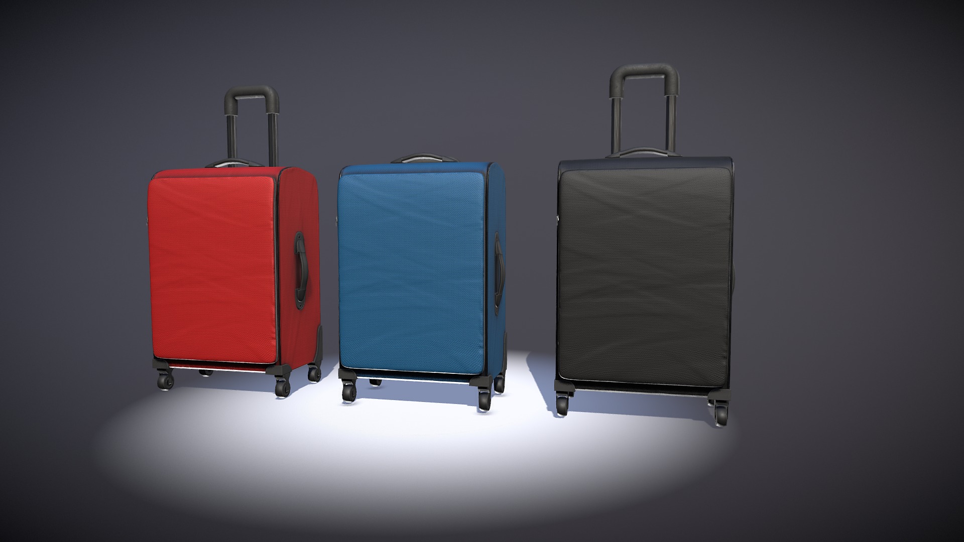 3D model Luggage 03 - This is a 3D model of the Luggage 03. The 3D model is about a few pieces of luggage.