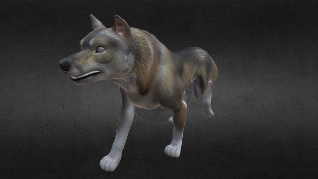 Wolf Rig 3D Model