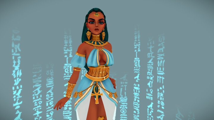 Hieroglyphs 3D Model