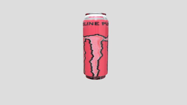 Pink monster energy drink
