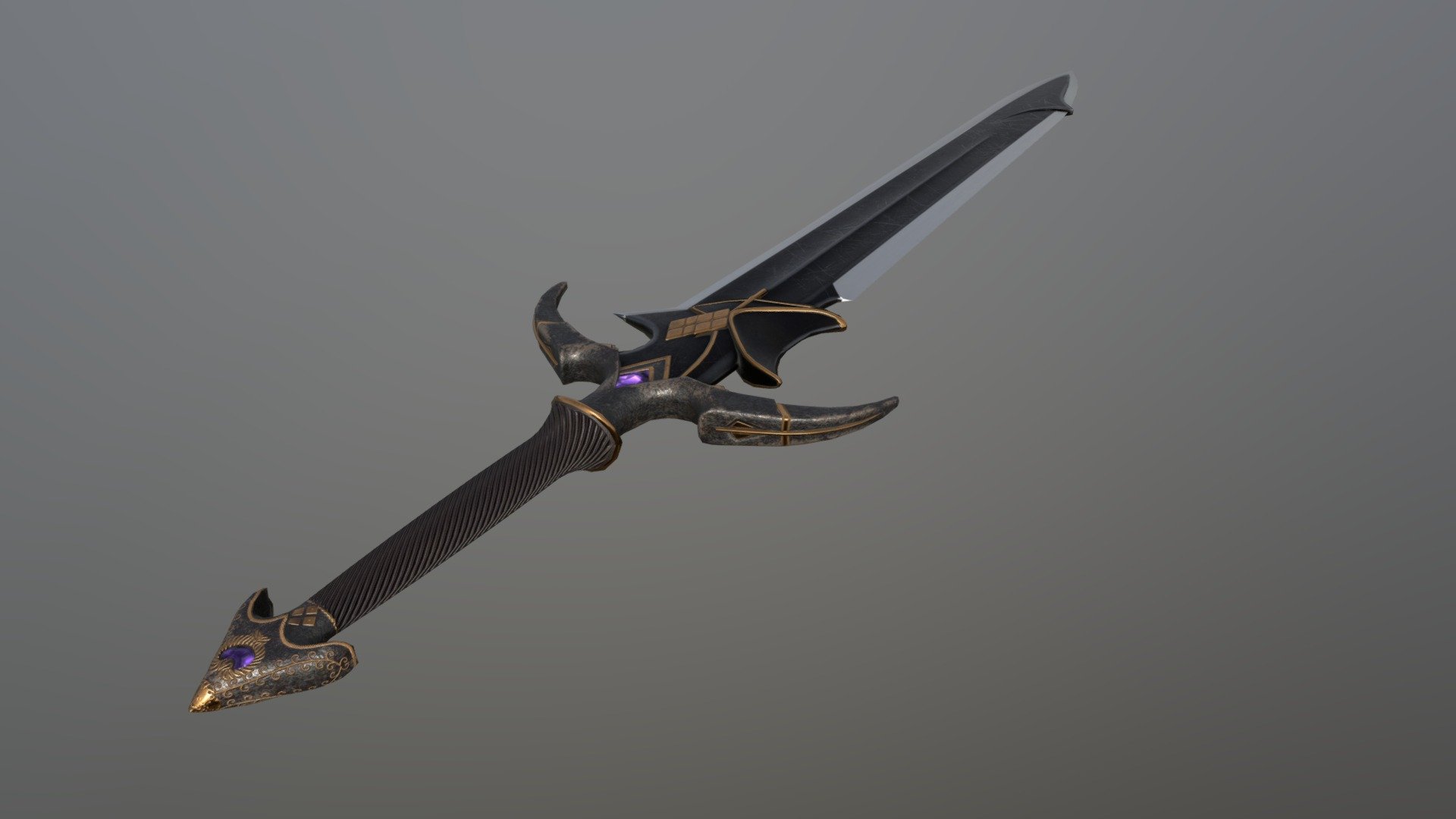 Ornate fantasy sword - 3D model by llkingll [a6f56f6] - Sketchfab