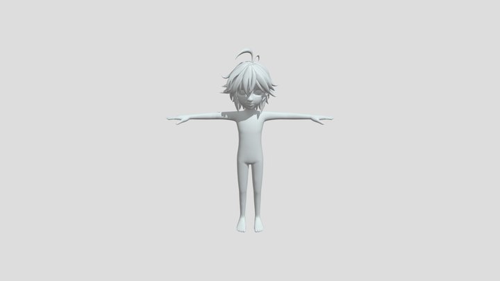 Cosplay Hair FBX file zepeto 3D Model