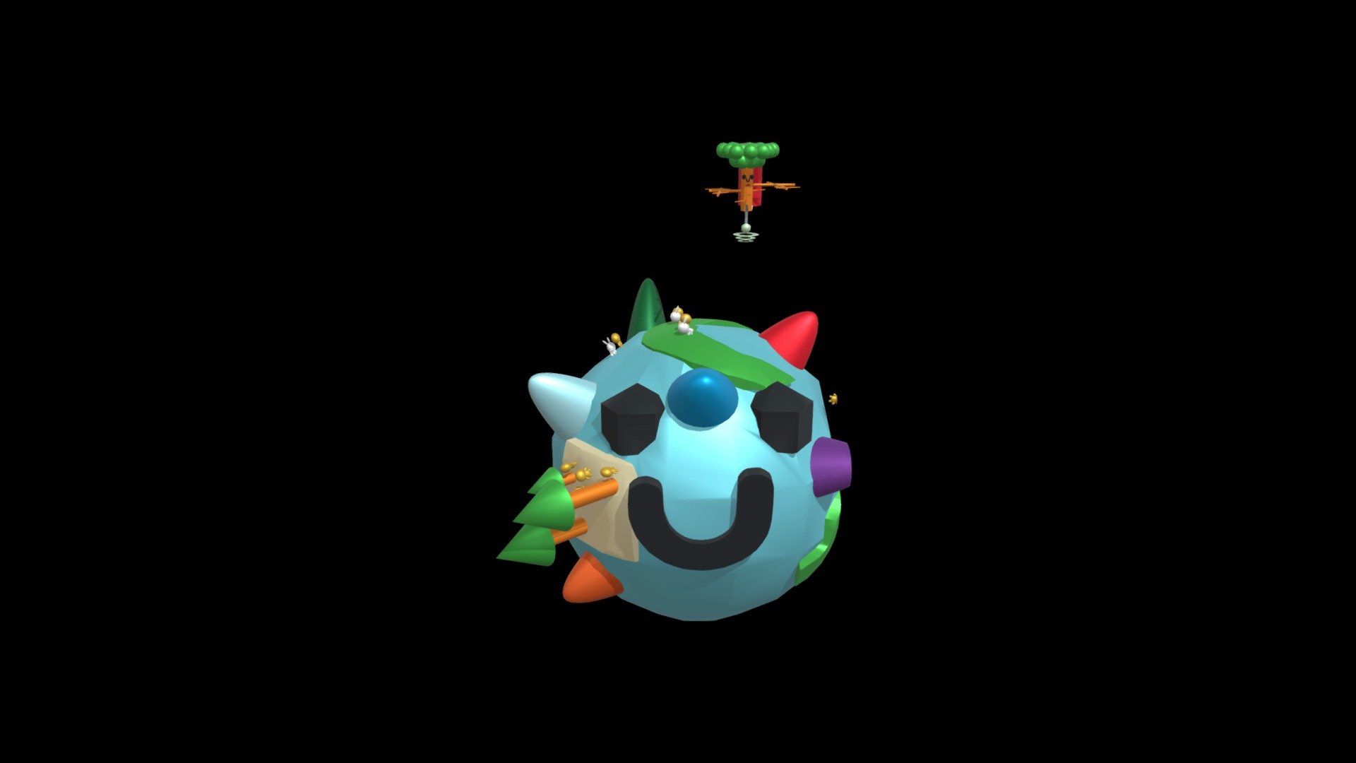 Tree rocket visits Cataland