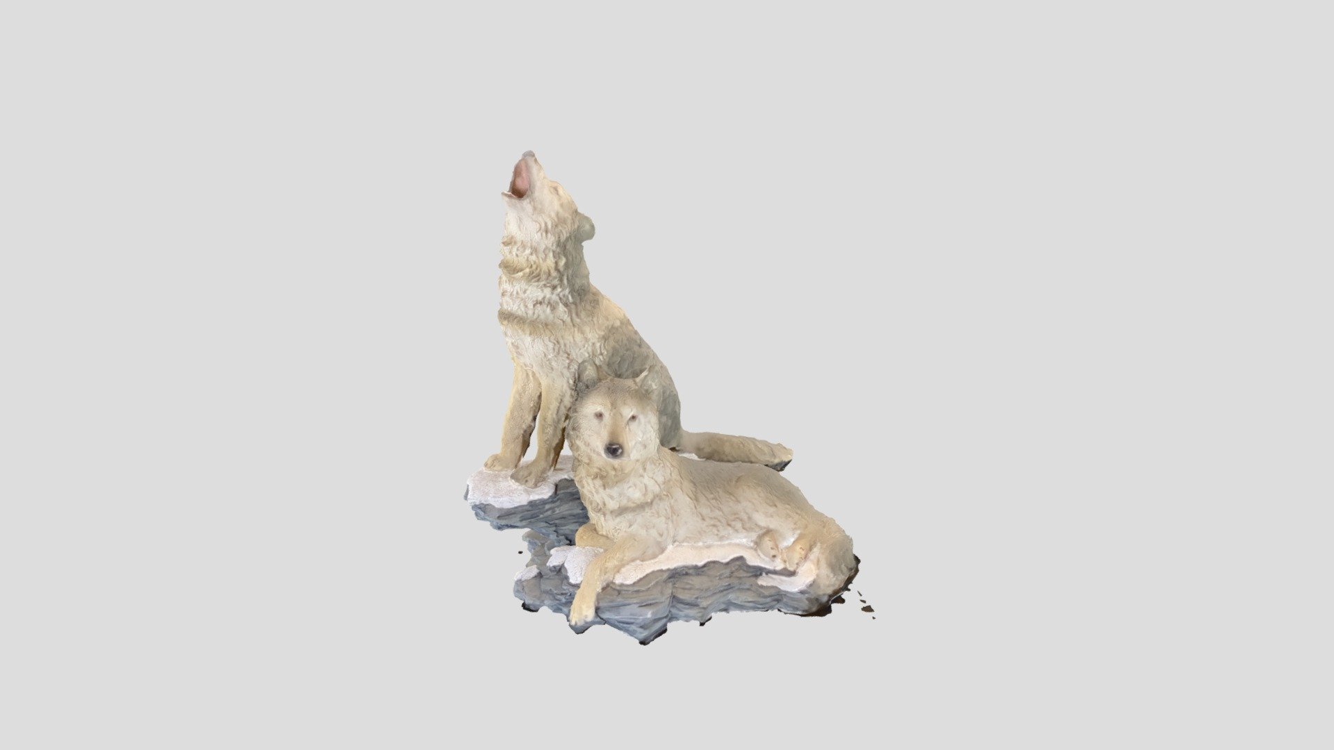 Wolf Statuette